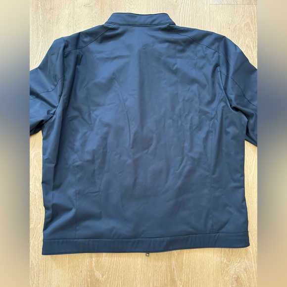 Navy blue lightweight jacket with a zipper - Picture 5 of 9